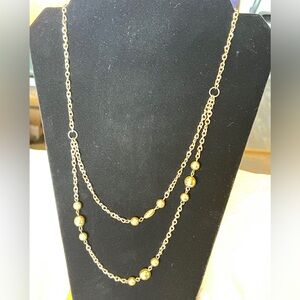 Women’s Fashionable Layered Yellow Necklace